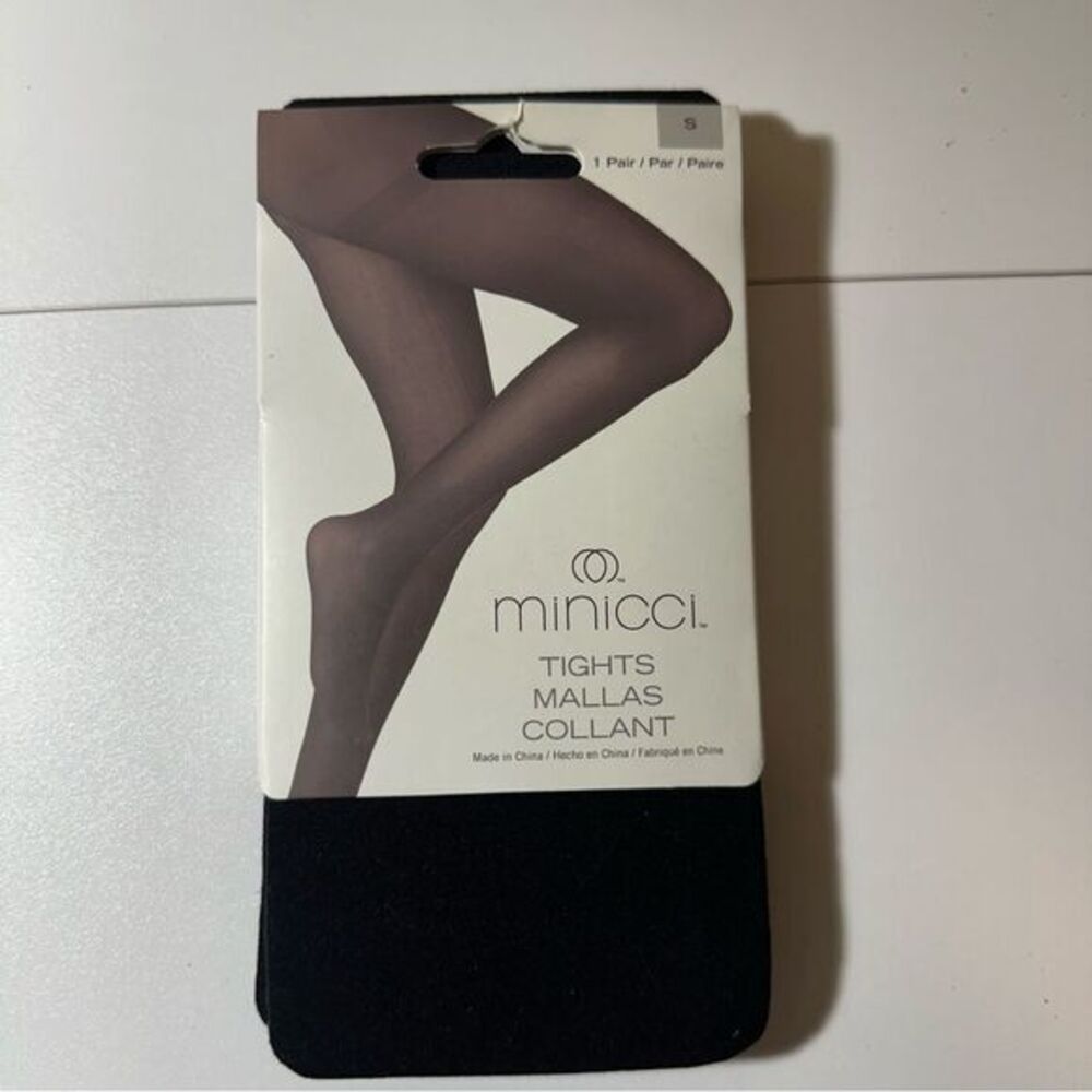 Minicci Tights Black‎ Size Small Black 87% Nylon 13% Spandex Women